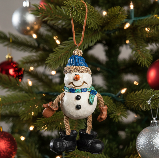 Snowman Ornament with Stocking Cap by Bert Anderson Bac 210 (Bao 103)