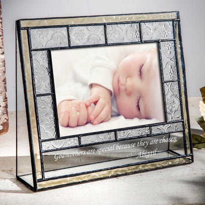 Personalized Picture Frame Godparent Gift by J Devlin | Pic 387 EP583