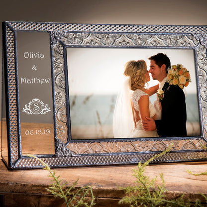 5x7 Wedding Picture Frame Personalized Gift | Pic 393 EP632