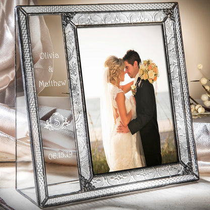 5x7 Wedding Picture Frame Personalized Gift | Pic 393 EP632
