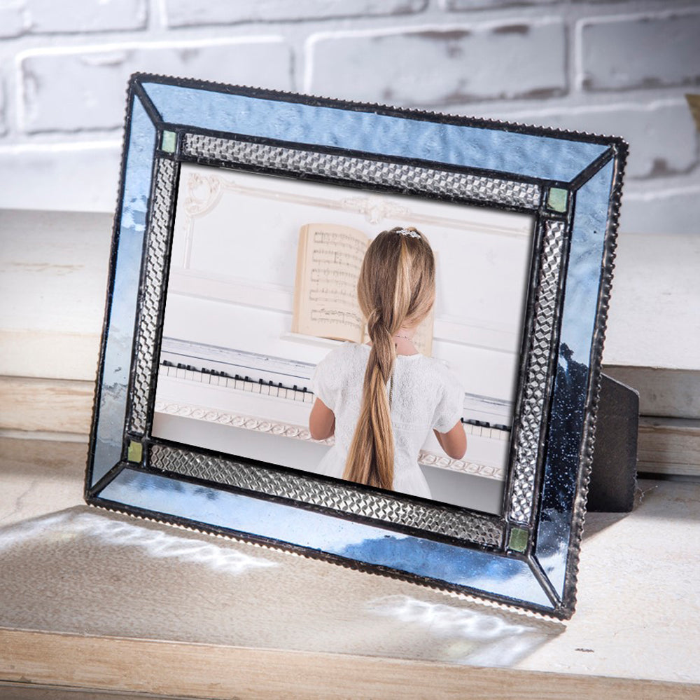 Pale Blue Glass Picture Frames | PIC 418 Series