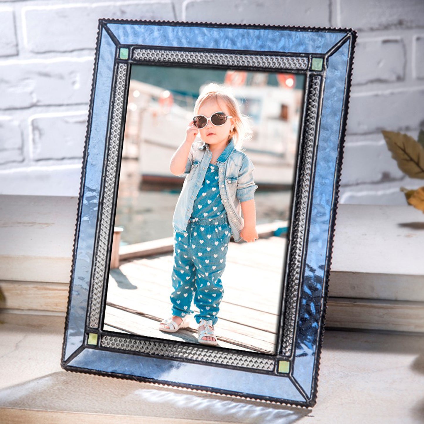 Pale Blue Glass Picture Frames | PIC 418 Series