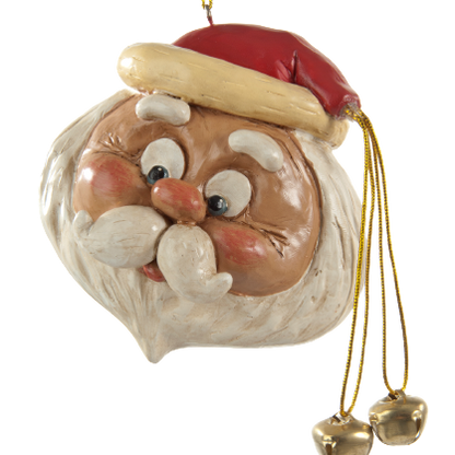 Bac 101 Large Round Santa Head Ornament