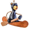Bac 145 Bear in a Canoe Ornament by Bert Anderson
