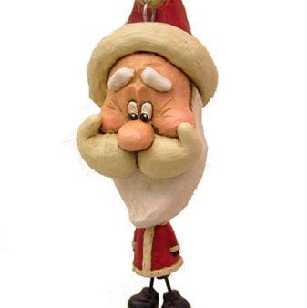 Santa Ornament with Smooth Beard by Bert Anderson - Bac 020