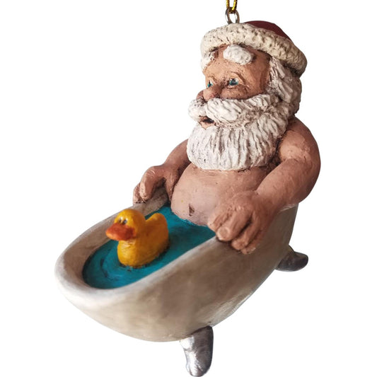 Bac 196 Santa in a Tub Ornament