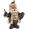Santa with Wine Bottle Ornament by Bert Anderson - Bac 707
