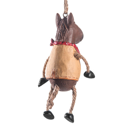 Horse with Cowboy Vest Ornament by Bert Anderson -Bac 006