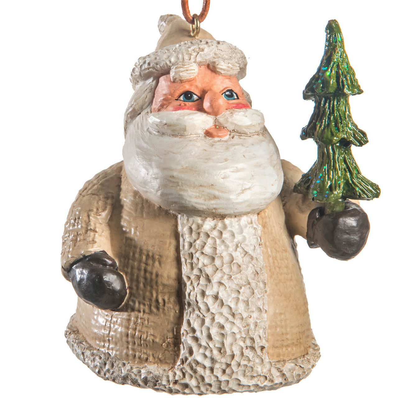 White Northwoods Santa Ornament by Bert Anderson -Bac 213 (Bao 109-W)
