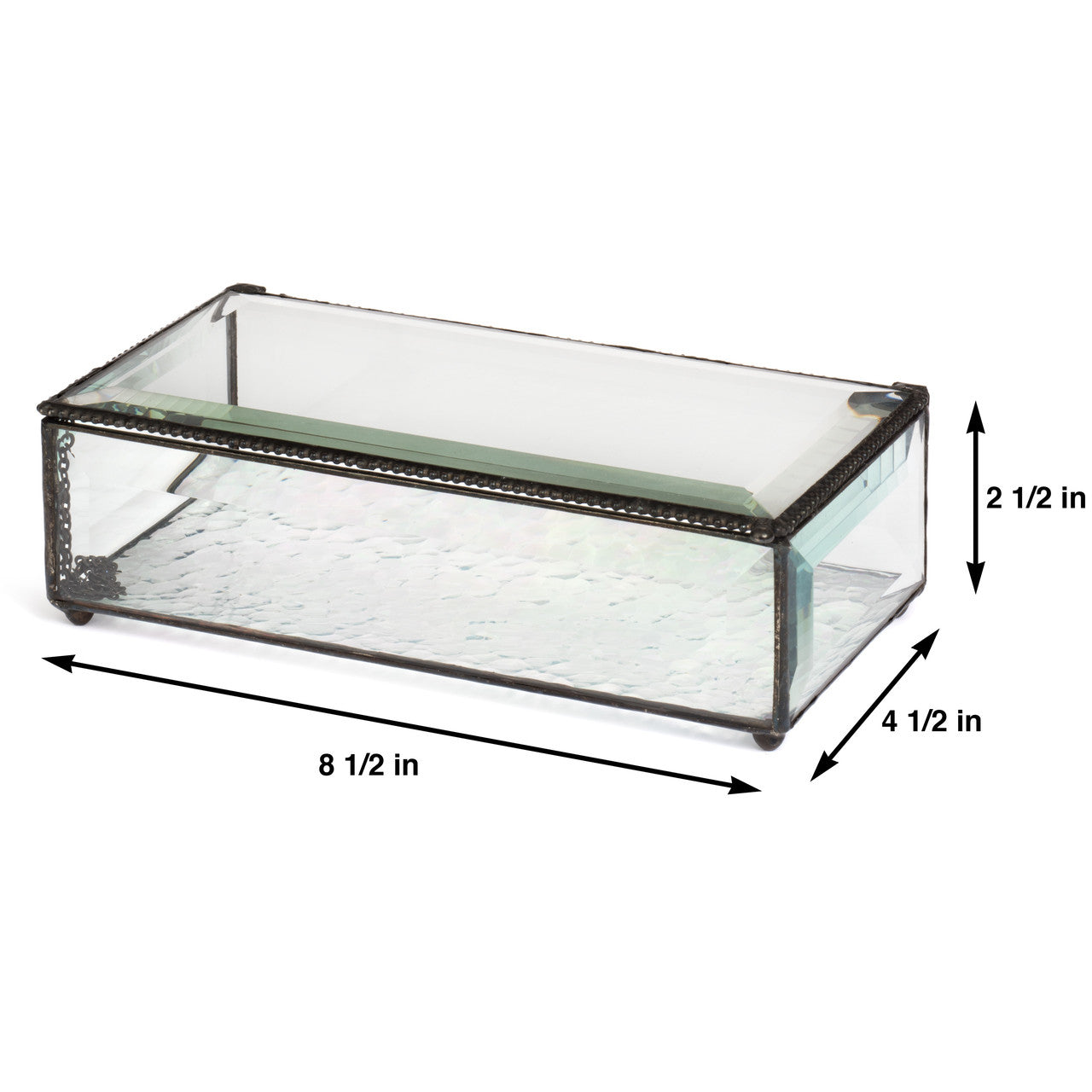 Large Glass Box Custom Engraved | Box 830 EB304