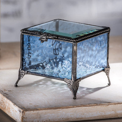 Blue Stained Glass Box 837