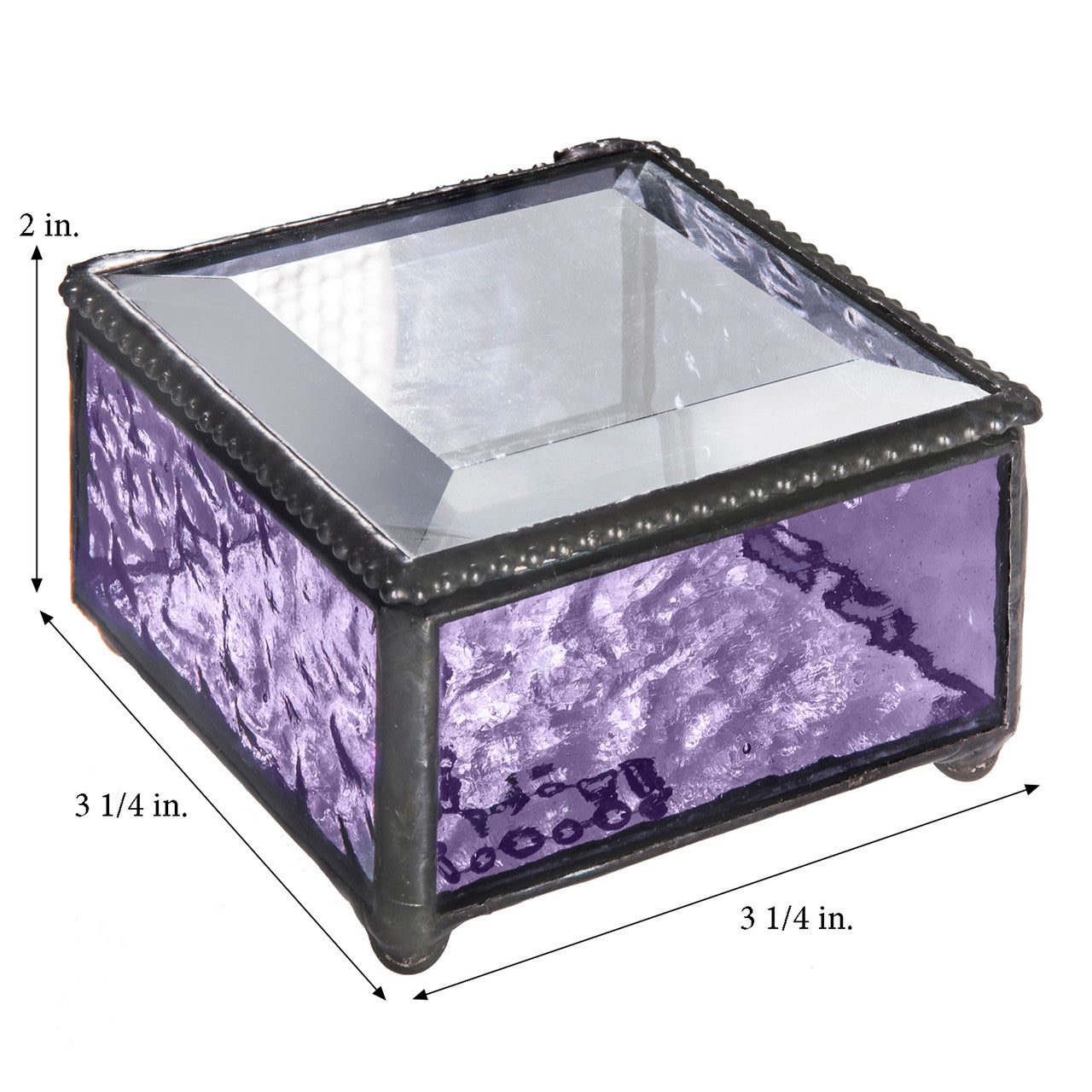 Purple Stained Glass Decorative Box 899