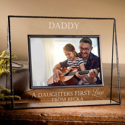 Custom Picture Frame Dad Gift from Daughter Personalized Photo Frame Pic 319 EP602 Series
