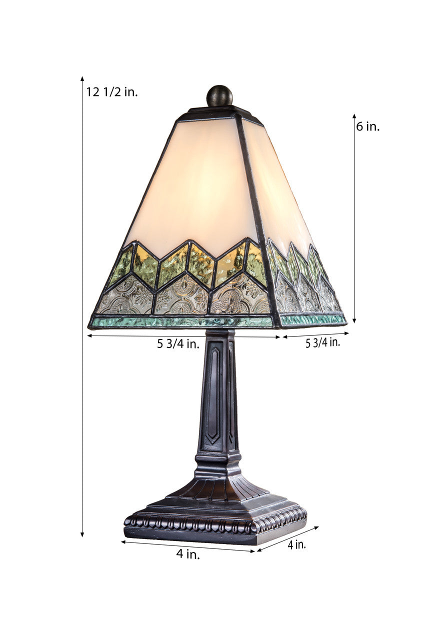 Chevron Small Glass Table Lamp | LAM 698 TB
