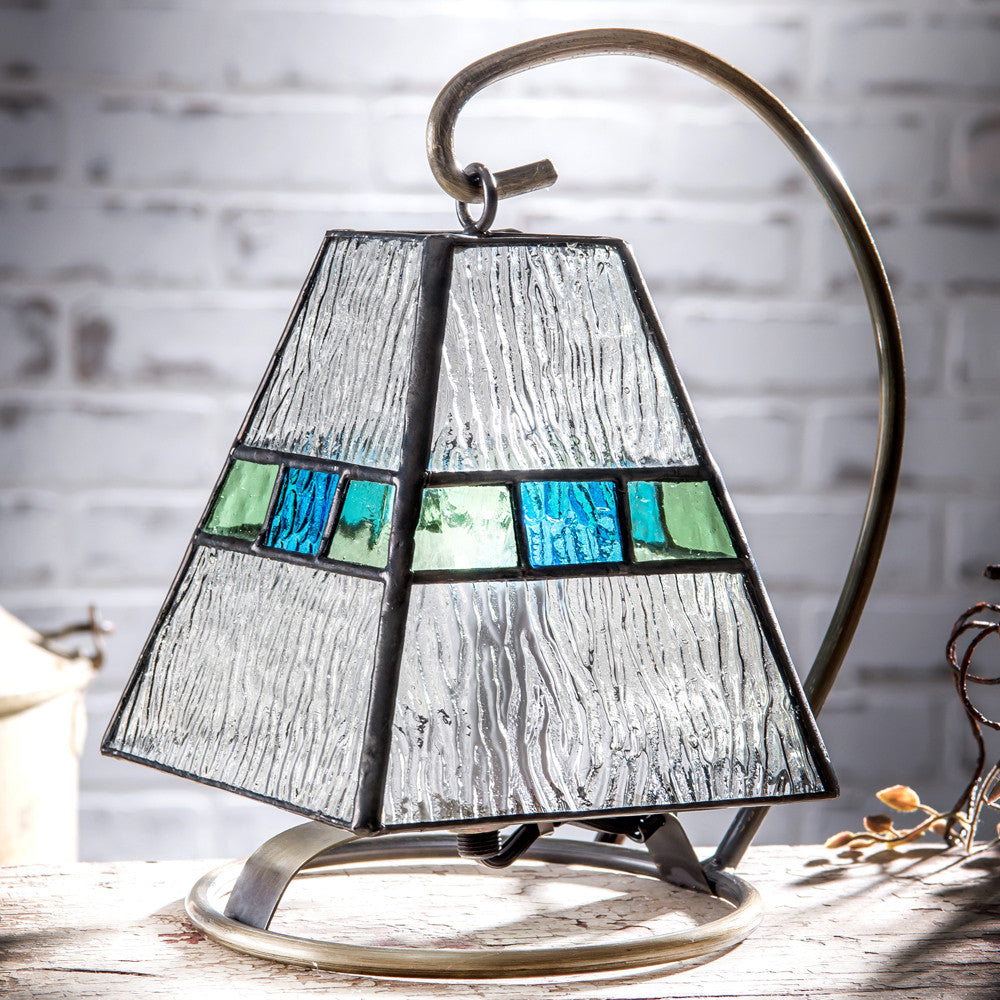 Blue & Green Glass Accent Lamp or Night Light | LAM 703