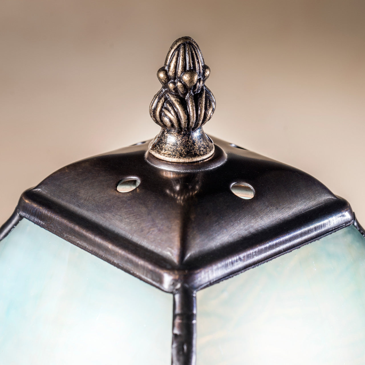 Blue Gray Stained Glass Tiffany Table Lamp | LAM 709 TB