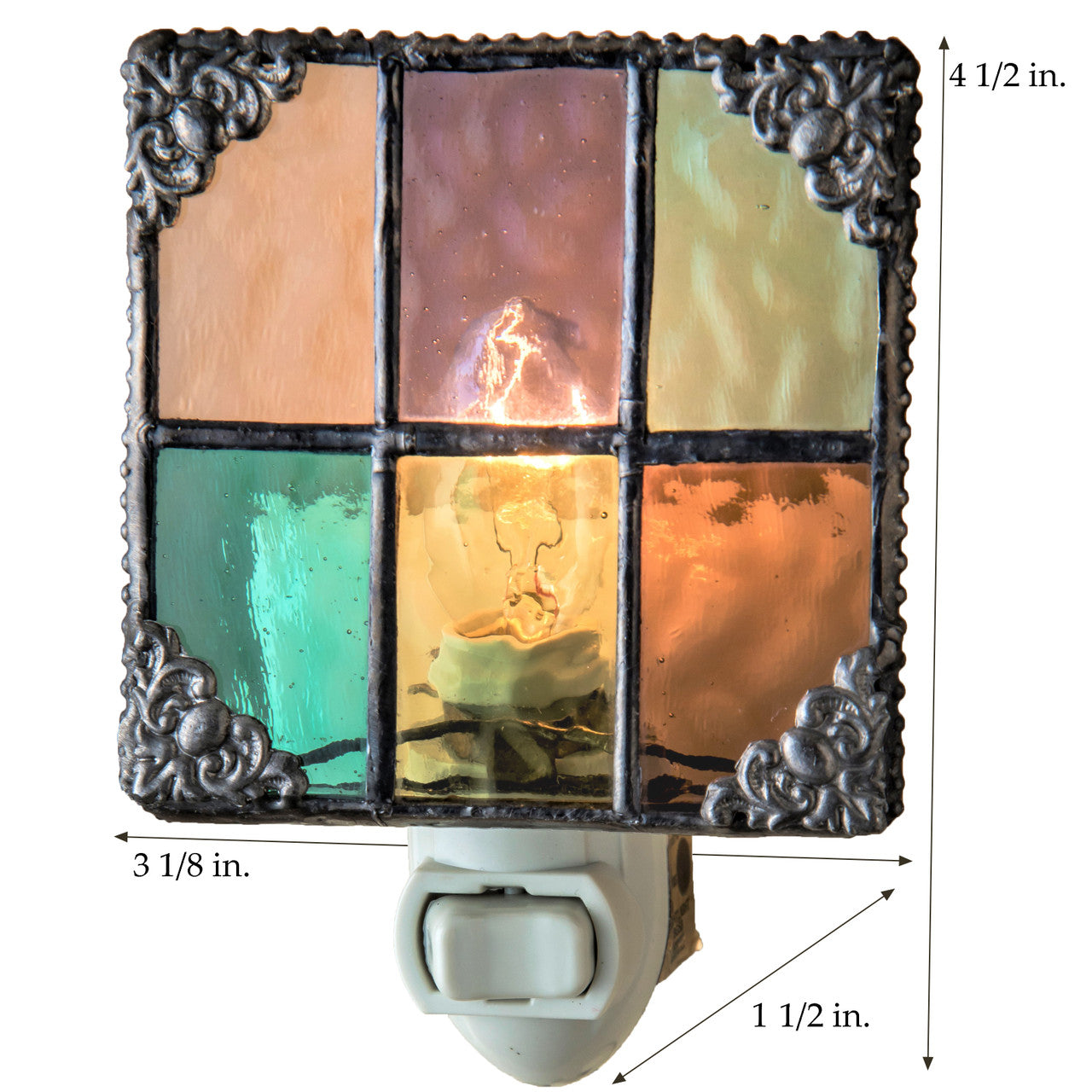 Multi Colored Stained Glass Night Light | NTL 165