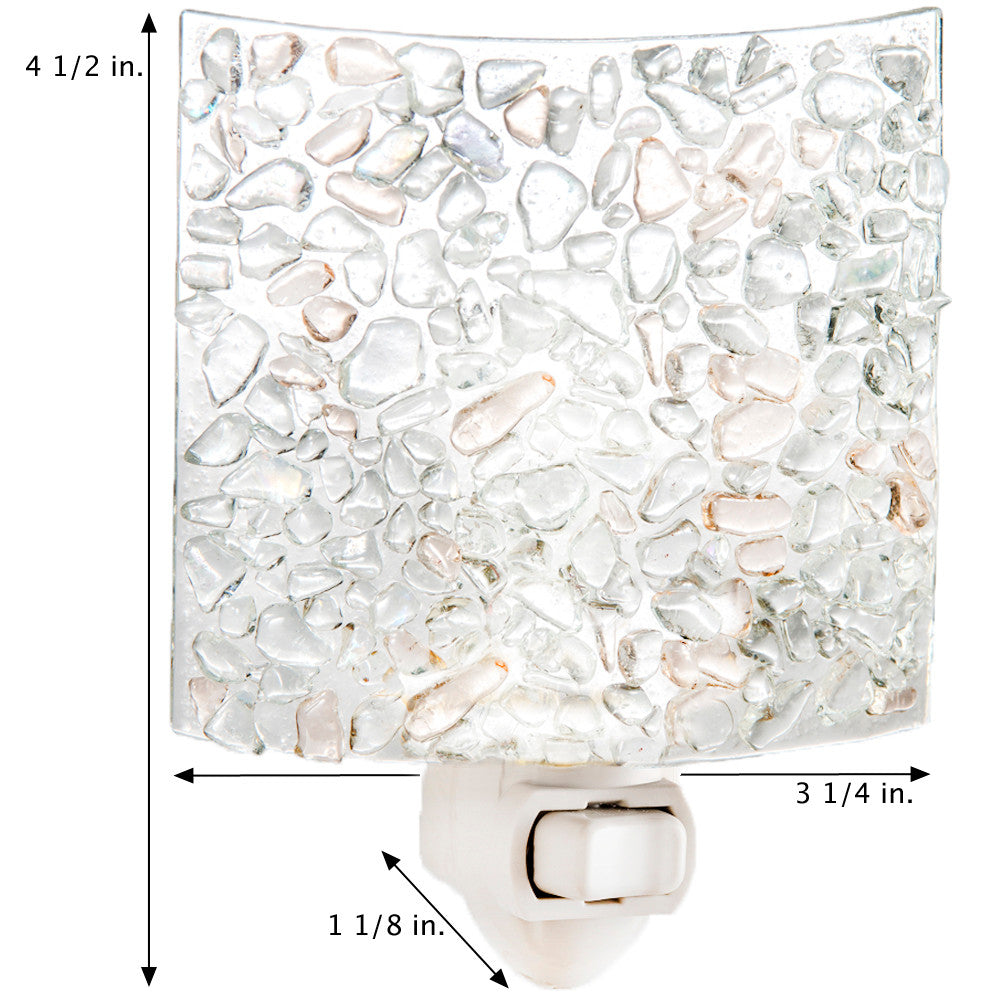 Clear Glass Fused Chips Night Light | NTL 155