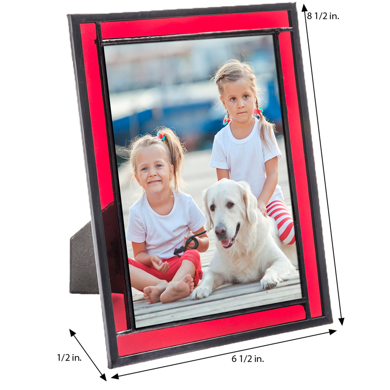 Red Stained Glass Picture Frame | PIC 325 Series