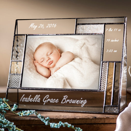 Personalized Baby Picture Frame by J Devlin | Pic 392-46H EP530