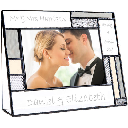 Wedding Picture Frame Personalized by J Devlin | Pic 392-46H EP624