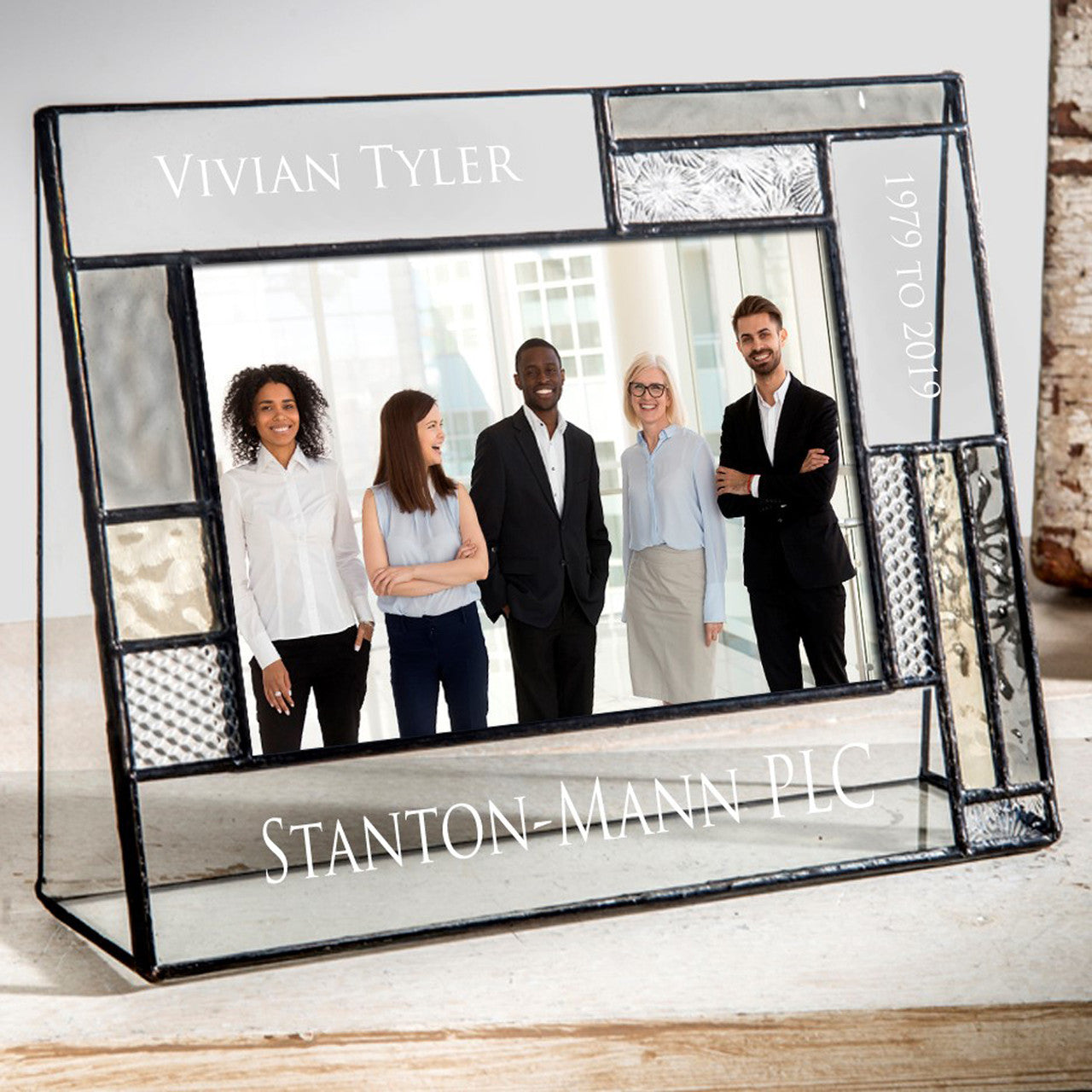 Personalized Retirement Picture Frame | J Devlin Glass Art
