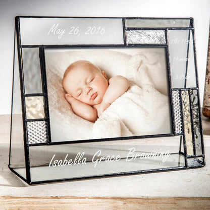 Personalized Baby Picture Frame by J Devlin | Pic 392-46H EP530