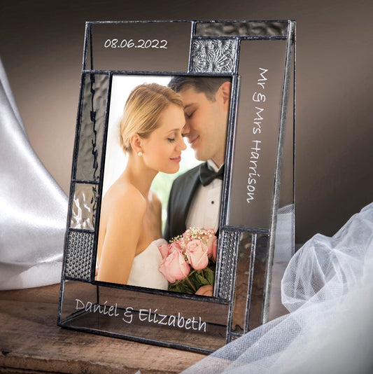 Wedding Picture Frame Personalized by J Devlin | Pic 392-46V EP567