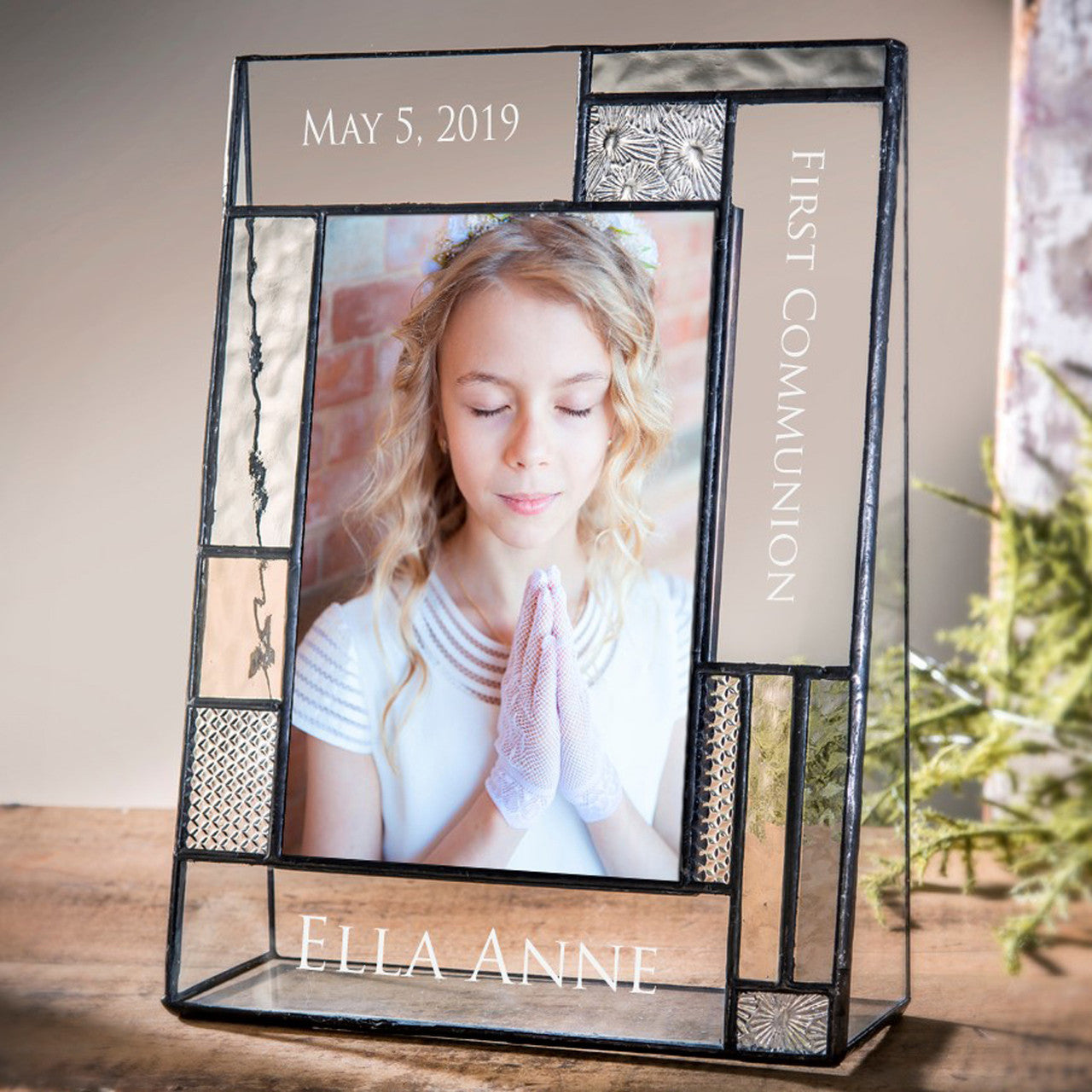 First Communion Picture Frames Personalized by J Devlin | Pic 392-46V EP614