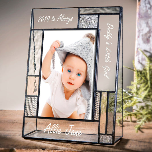 Dad Picture Frame Personalized Baby Girl Photo Frame Custom Gift Pic 392-46V EP621