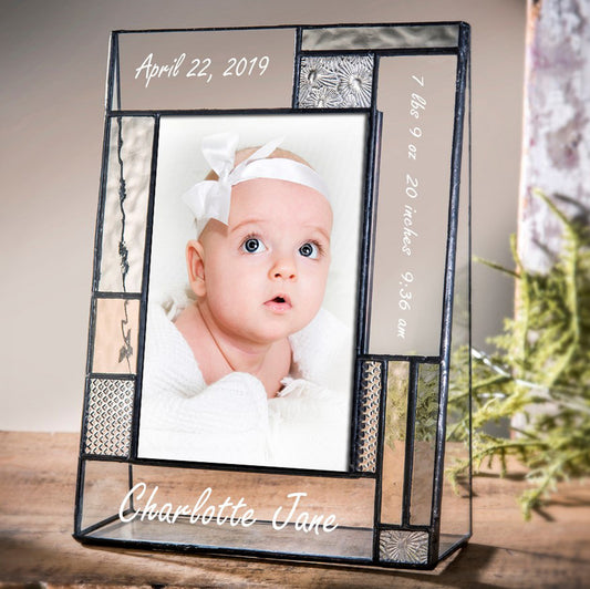 Personalized Baby Photo Frame by J Devlin | Pic 392-46V EP629