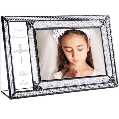 First Communion Picture Frame for Girls by J Devlin | Pic 393-46H EP581