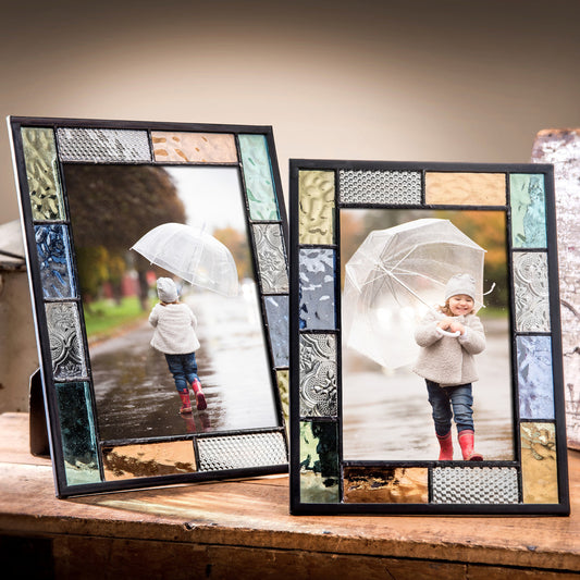 Colorful Easel Stained Glass Picture Frame | PIC 412 Series
