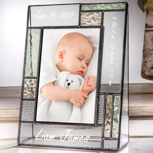 Baby Picture Frame Personalized by J Devlin | Pic 430 EP529