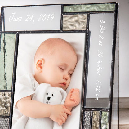 Baby Picture Frame Personalized by J Devlin | Pic 430 EP529