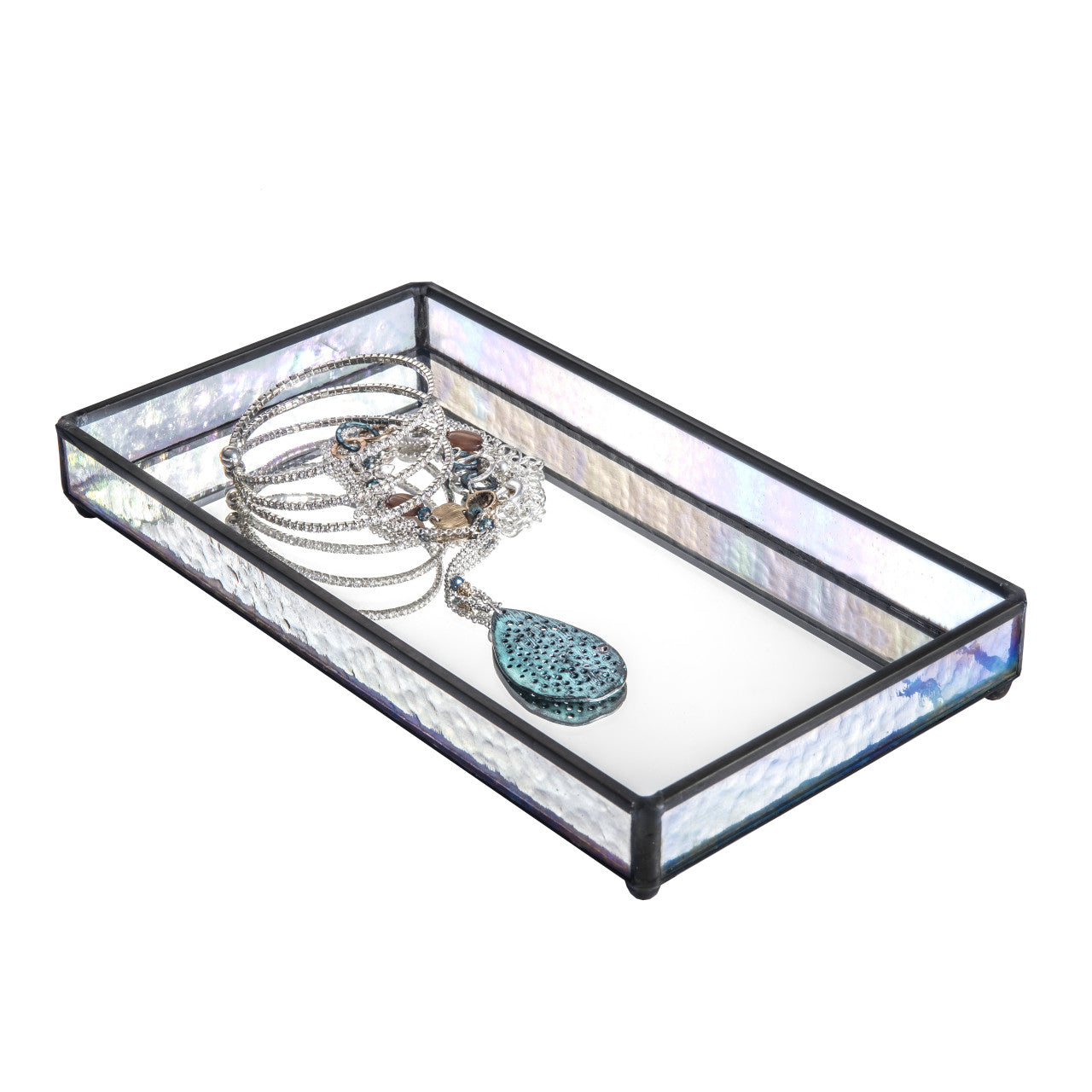 Small Glass Vanity Tray for Jewelry | TRA 101