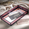 Vanity Tray Pink Stained Glass | TRA 126-2